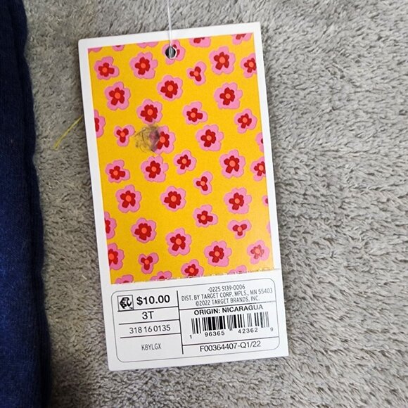 Unisex Kids Navy Shirt Short Sleeve Crew Neck Dream Big Latino Heritage Size 3T - Picture 4 of 9